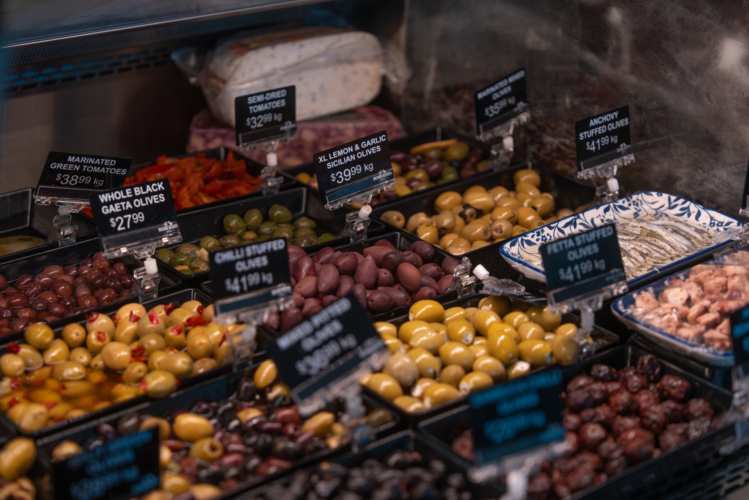 The antipasto counter